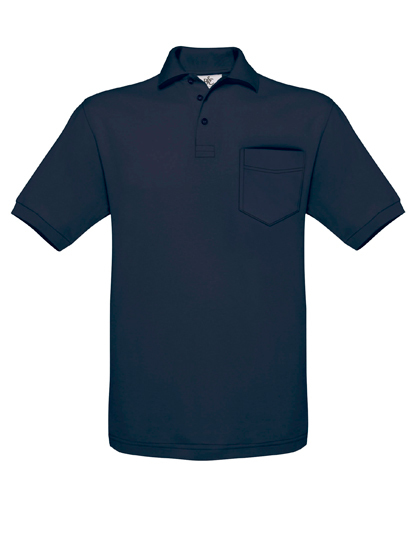 B&C Unisex Safran Pocket Polo – Bild 2